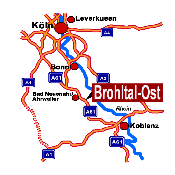 Brohltal-Ost, Rasthaus an der Autobahn A61 Fahrtrichtung Nord